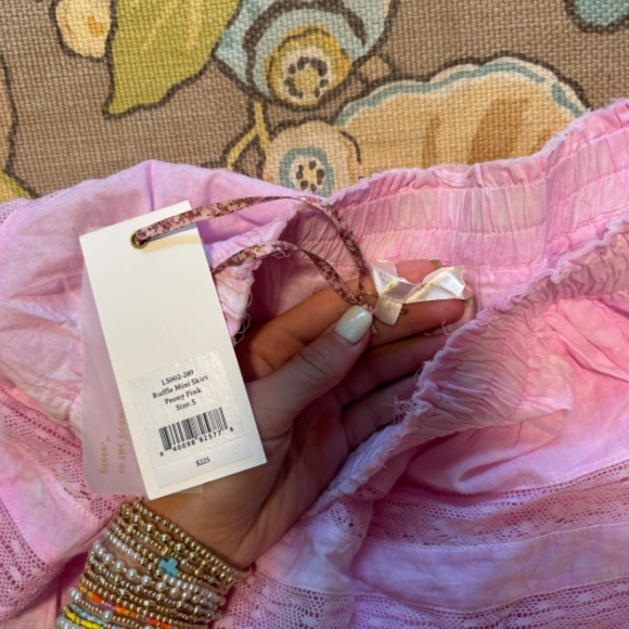 LOVESHACKFANCY RUFFLE MINI SKIRT - Picture 2 of 3